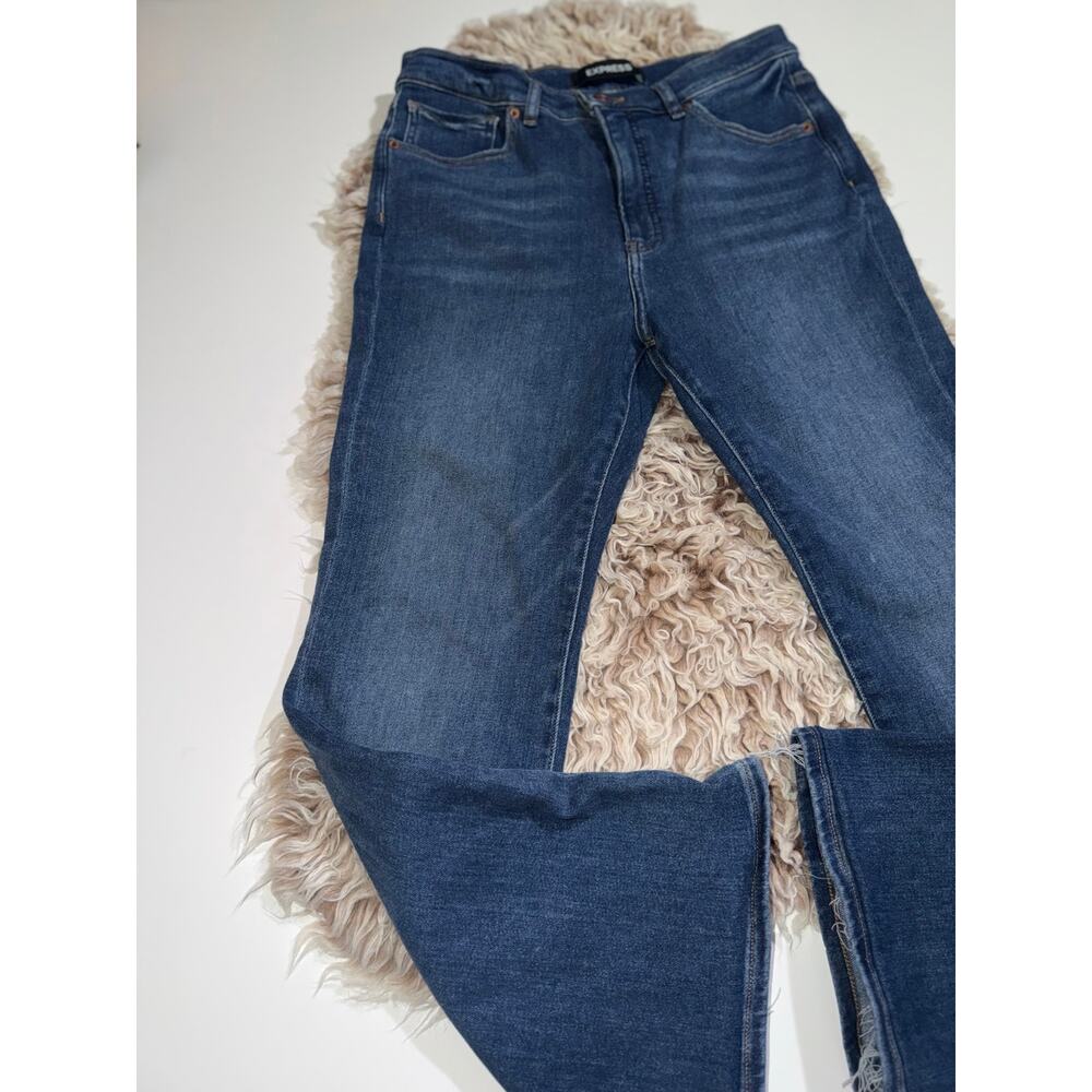 Express women’s stretch high rise boot cut jeans - Picture 2 of 16